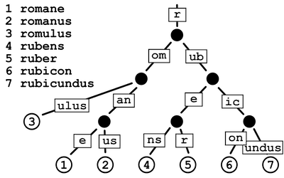 Example of a Radix Tree